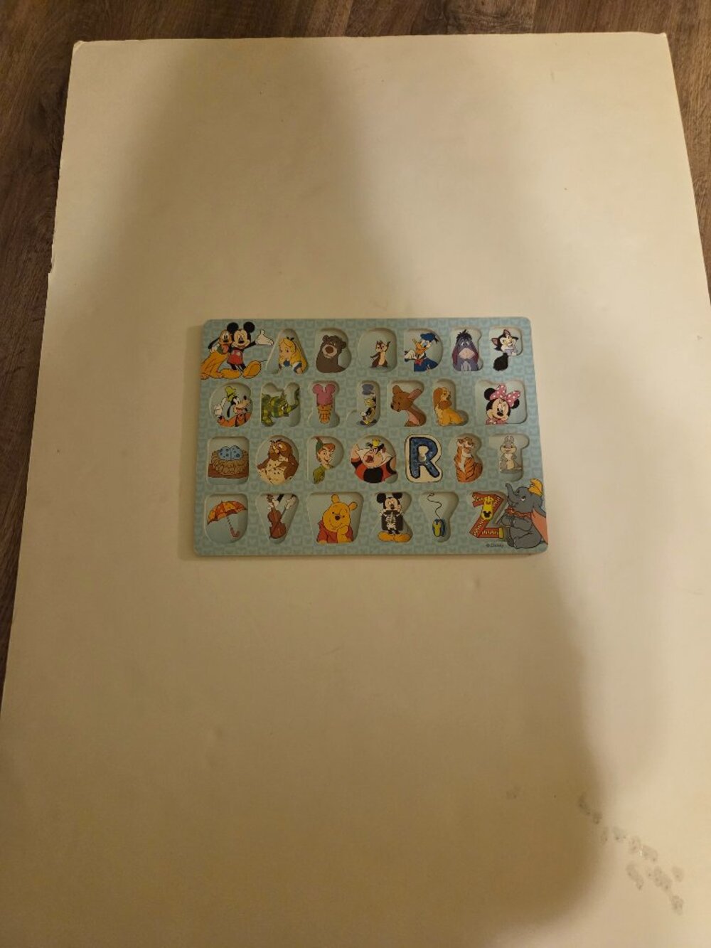 Disney Classics Melissa & Doug Wooden Alphabet Peg Puzzle with Disney Characters
